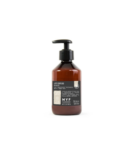 Body Milk Bio certificated: Koriander,majaron,black pepper250ml
